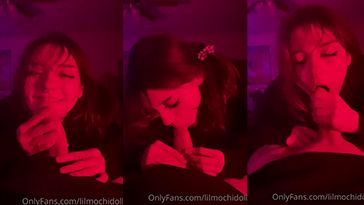 Mira el video de Twitch de Lilmochidoll haciendo una mamada tragando semen en Porno dominicano