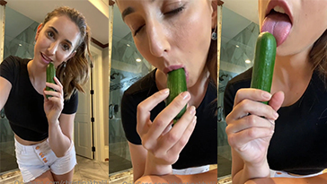 Watch Christina Khalil Cucumber Blowjob Video on Porno dominicano